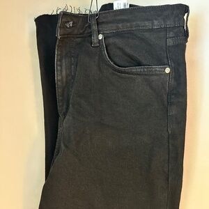 ZARA Cloud Flare Black Frayed Jeans — USA Size 14 | New With Tags
